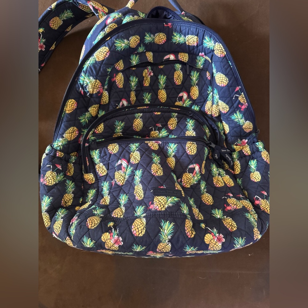 Vera Bradley Pineapple Toucan  Quilted Backpack